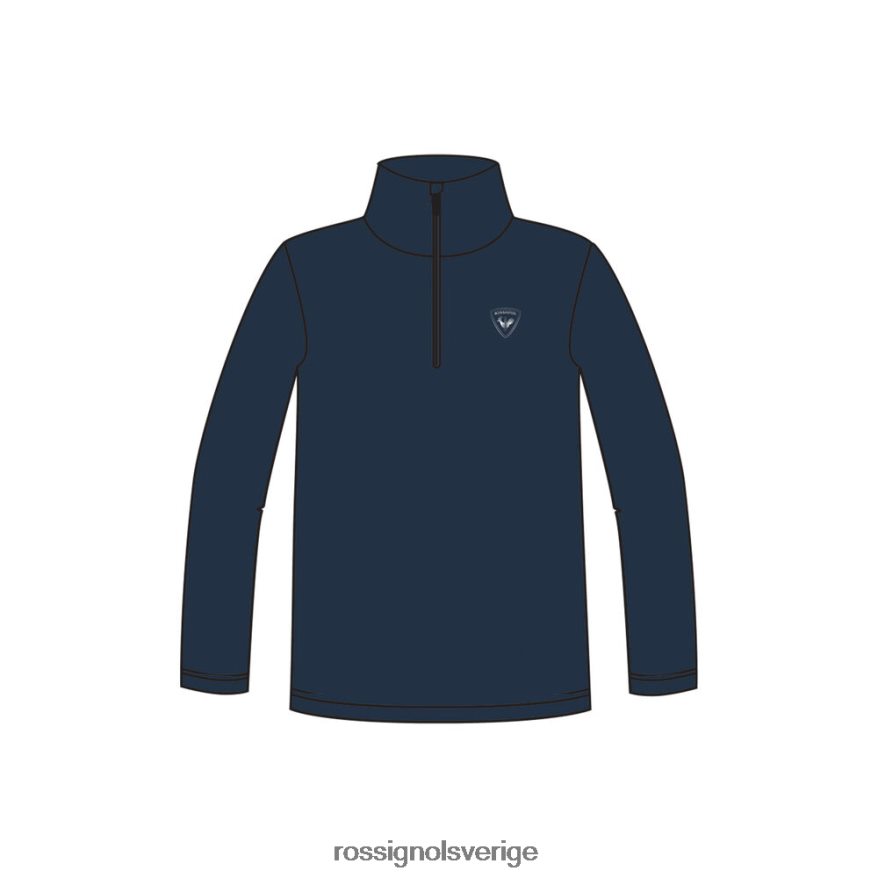 Pojkar Rossignol mörk marinblå fleecetopp med halv dragkedja blast 0P00HR1134