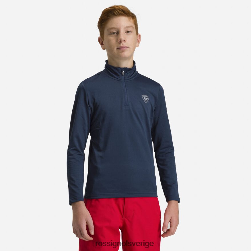 Pojkar Rossignol mörk marinblå fleecetopp med halv dragkedja blast 0P00HR1235