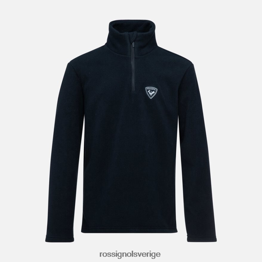 Pojkar Rossignol svart fleecetopp med halv dragkedja blast 0P00HR1142