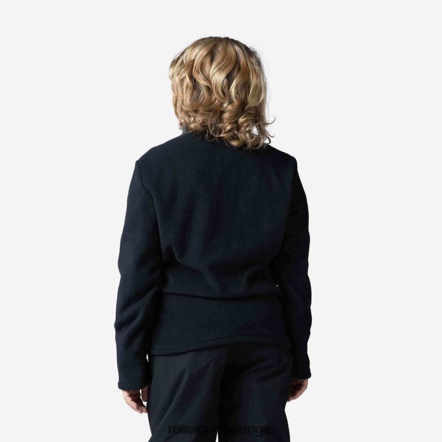 Pojkar Rossignol svart fleecetopp med halv dragkedja blast 0P00HR1142