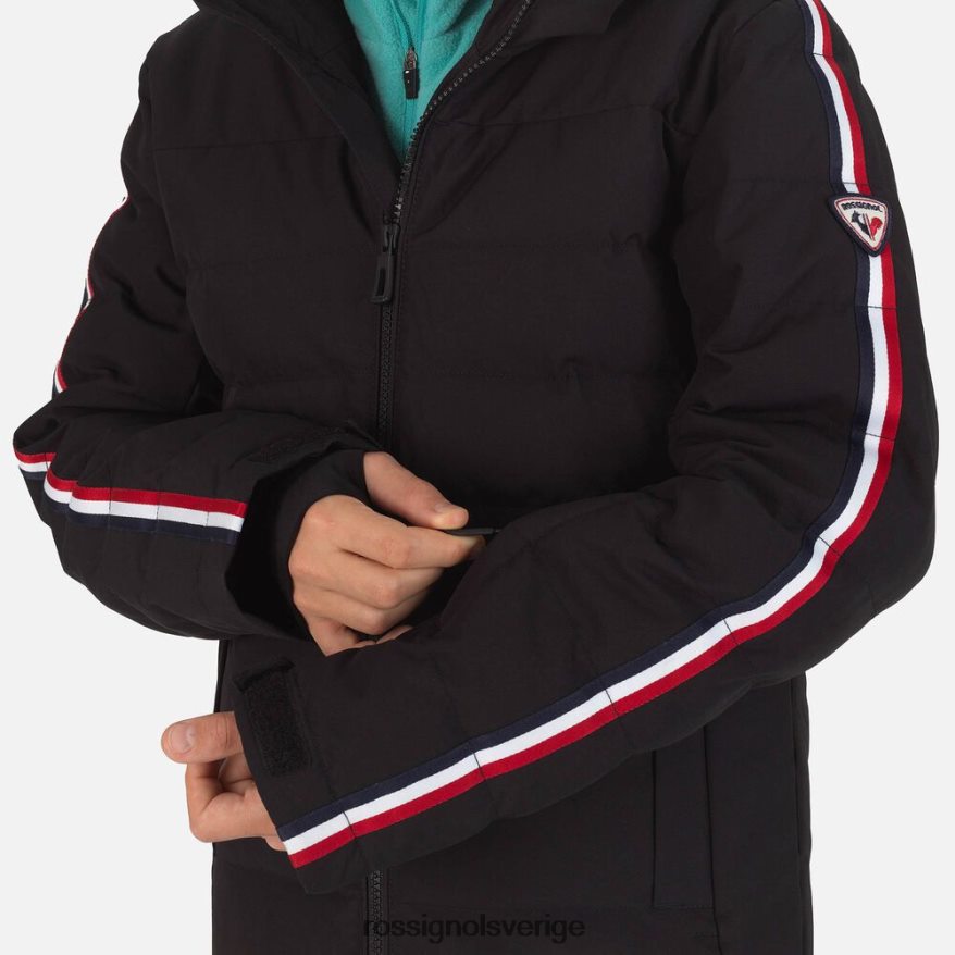 Pojkar Rossignol svart hiver polydown skidjacka blast 0P00HR1201