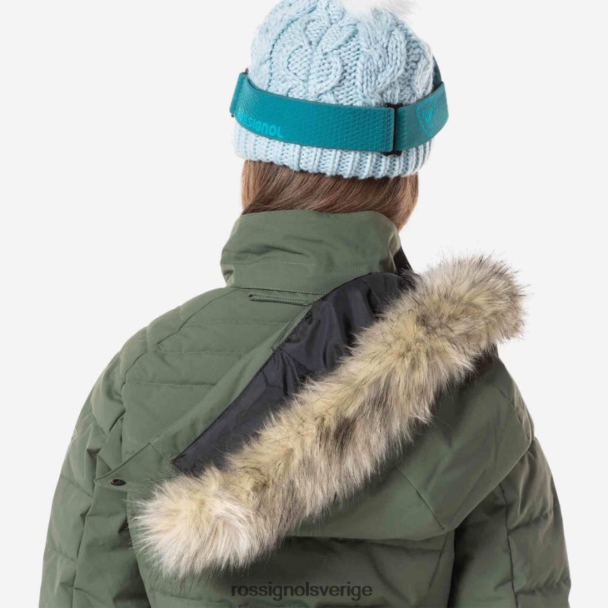 flickor Rossignol ebenholtsgrönt skidjacka i polydown blast 0P00HR1184
