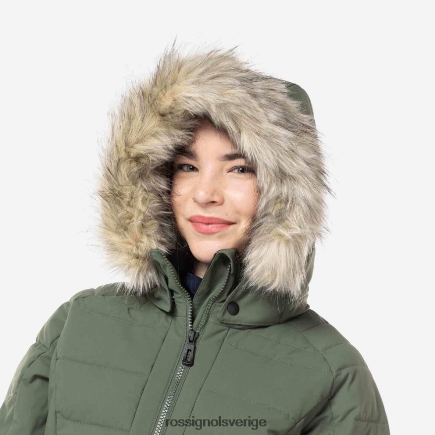 flickor Rossignol ebenholtsgrönt skidjacka i polydown blast 0P00HR1184