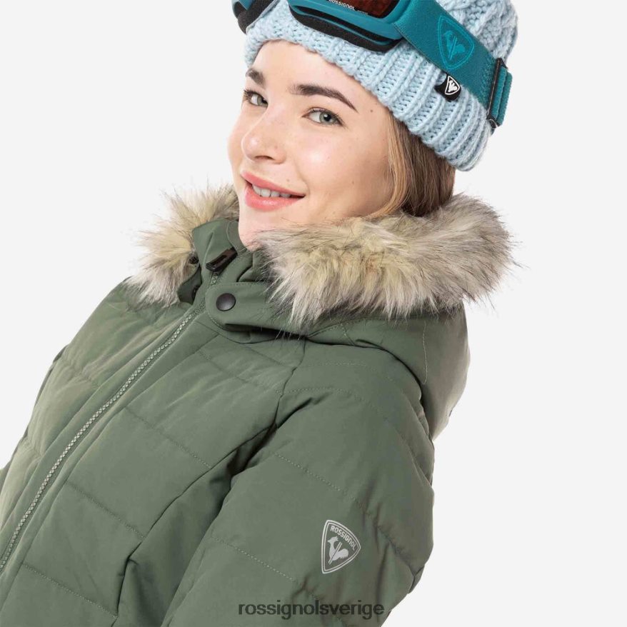 flickor Rossignol ebenholtsgrönt skidjacka i polydown blast 0P00HR1184