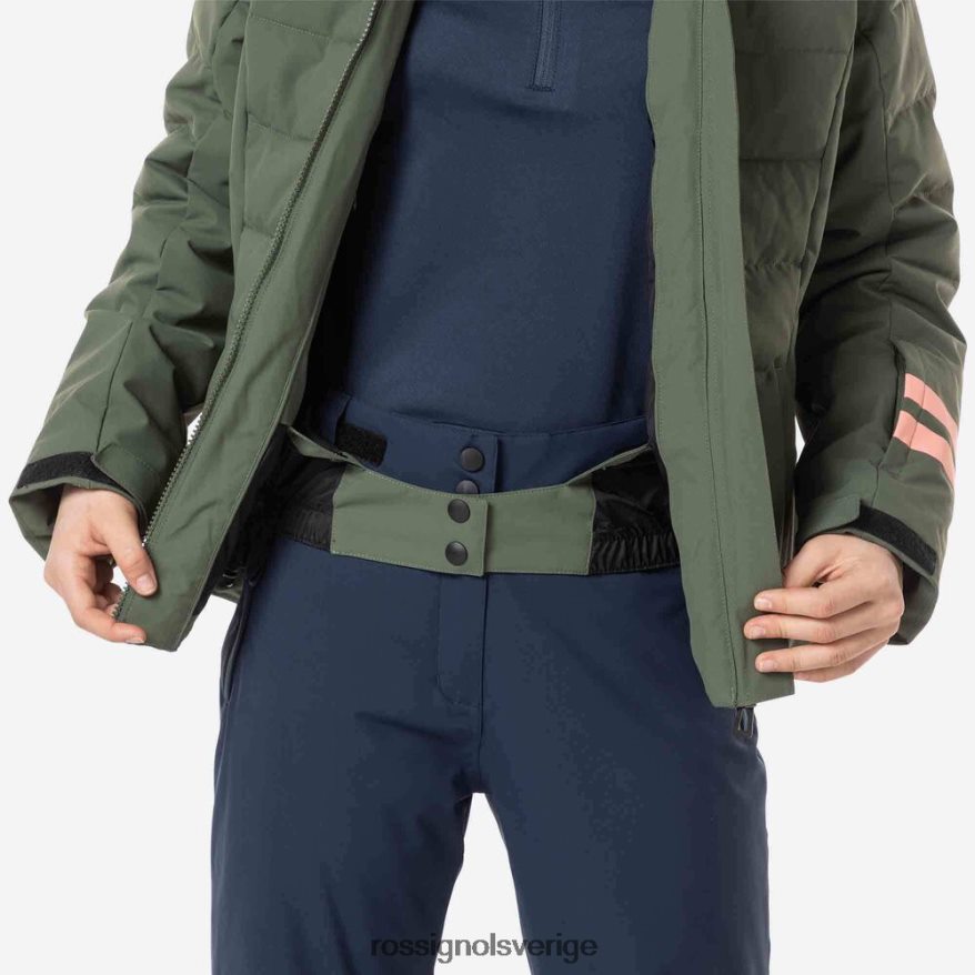 flickor Rossignol ebenholtsgrönt skidjacka i polydown blast 0P00HR1184