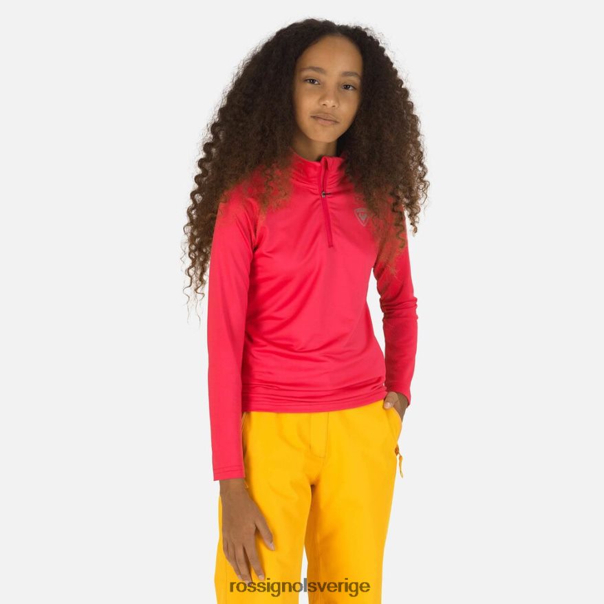 flickor Rossignol pinklyft mellanlager i fleece med halv dragkedja blast 0P00HR1241