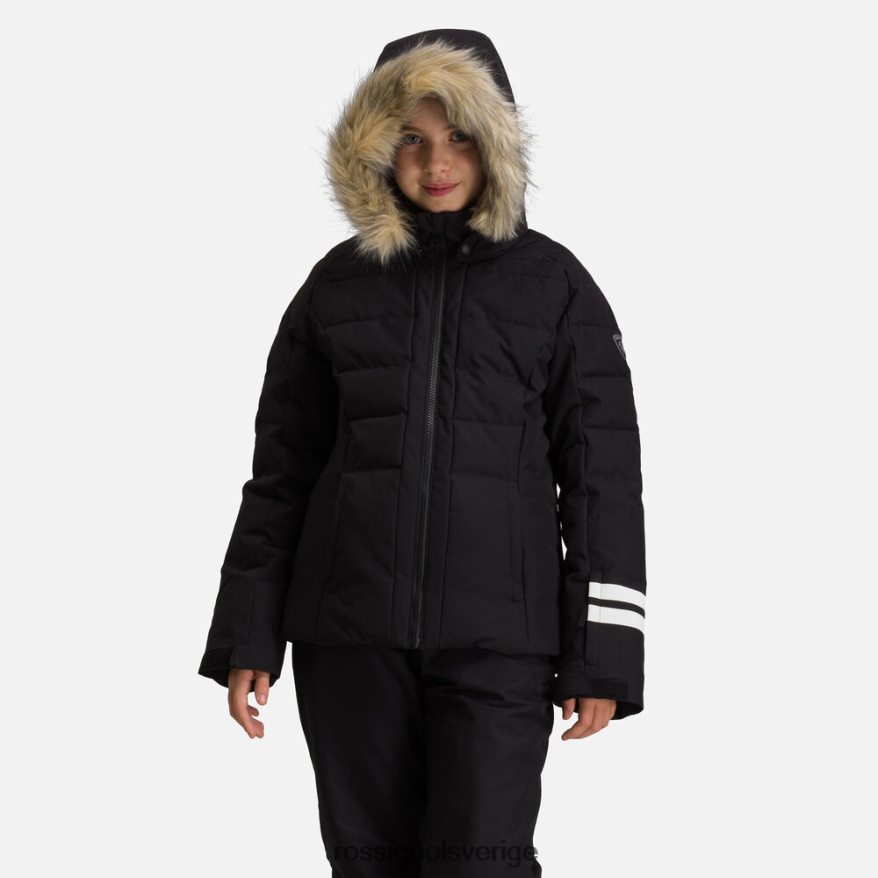 flickor Rossignol svart skidjacka i polydown blast 0P00HR1213