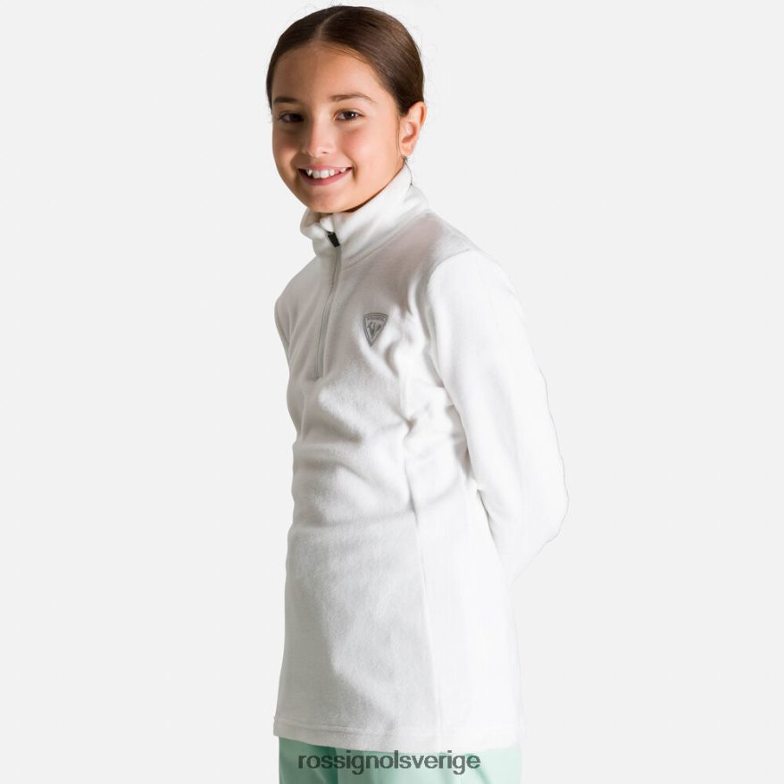 flickor Rossignol vit fleece med halv dragkedja blast 0P00HR1144