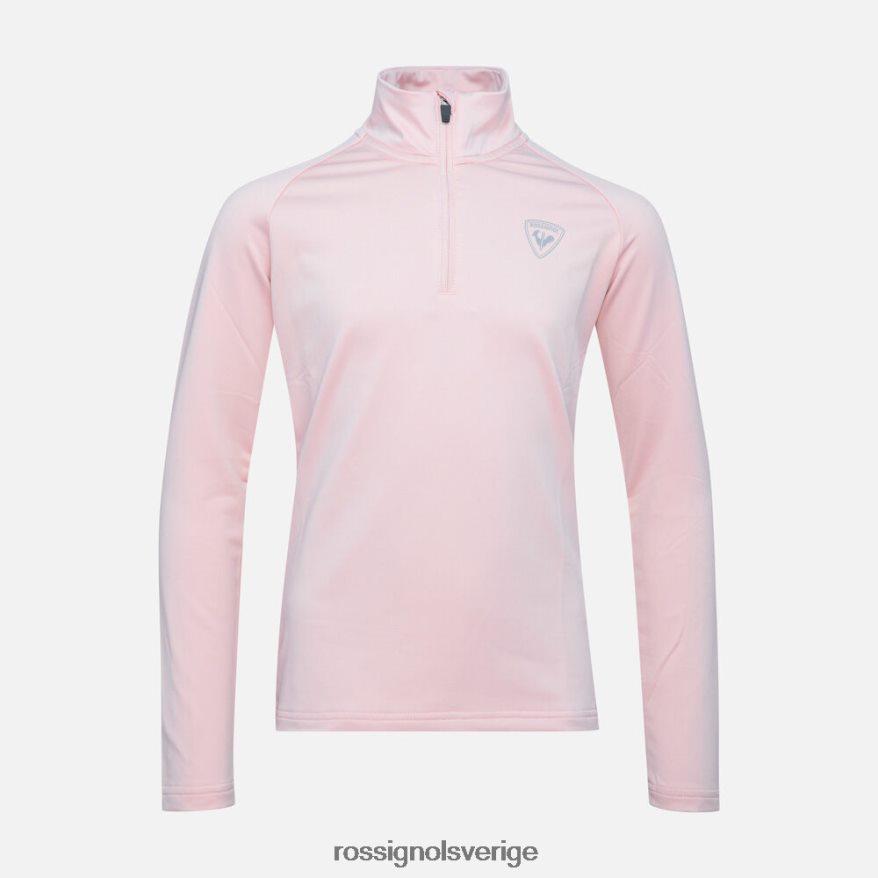 flickor Rossignol puderrosa mellanlager i fleece med halv dragkedja blast 0P00HR1146