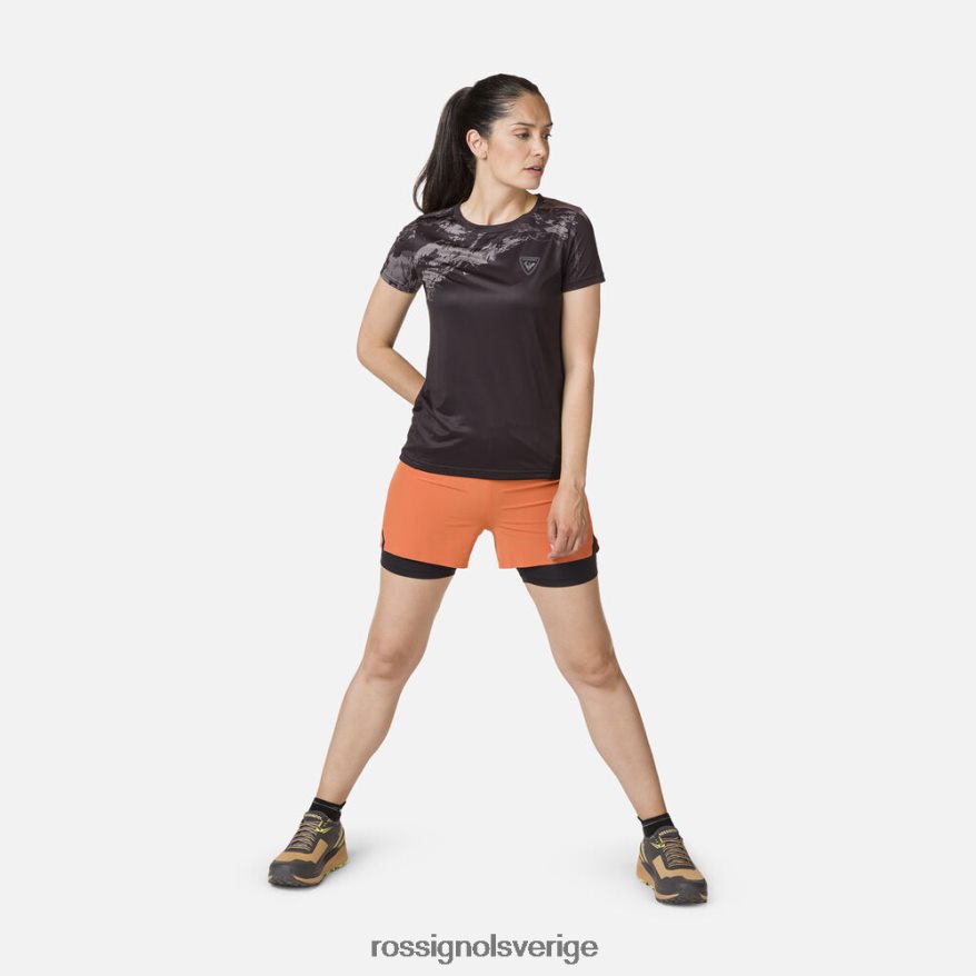 kvinnor Rossignol svart lätt t-shirt blast 0P00HR876