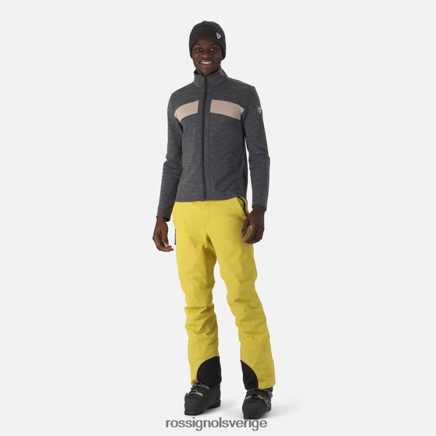 män Rossignol svart react merino full dragkedja mellanlager blast 0P00HR64