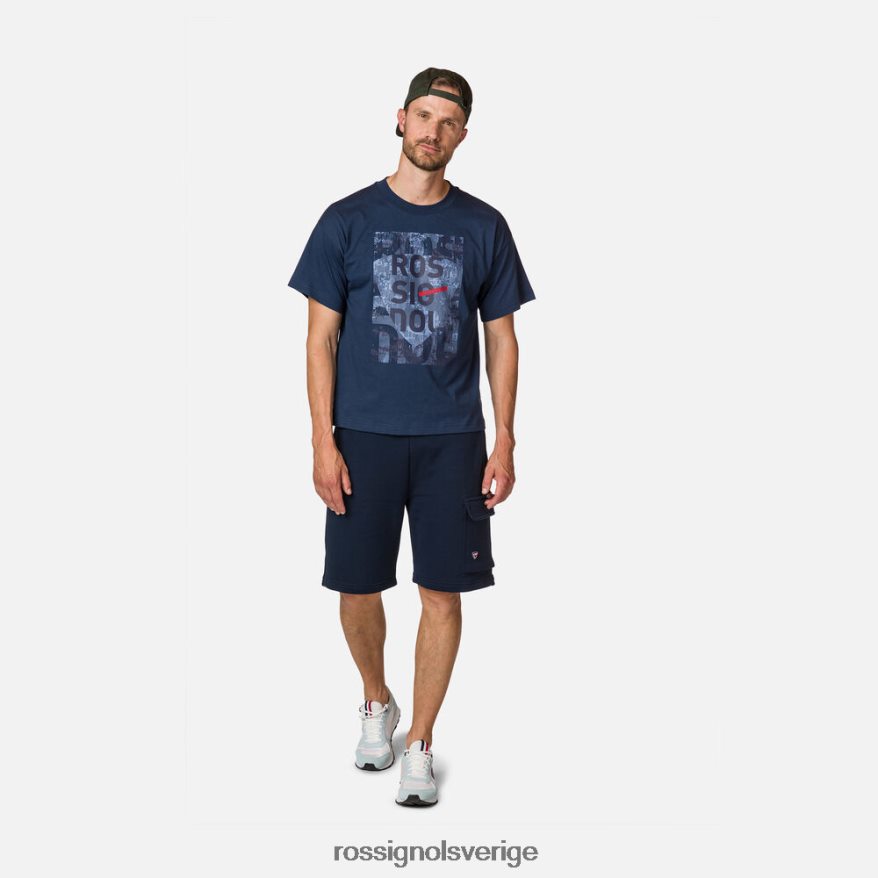 män Rossignol mörk marinblå bekväm t-shirt med grafiskt tryck i bomull blast 0P00HR350