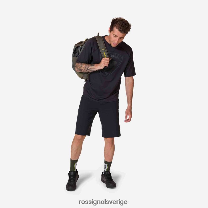 män Rossignol svart kortärmad jersey klassisk passform blast 0P00HR26