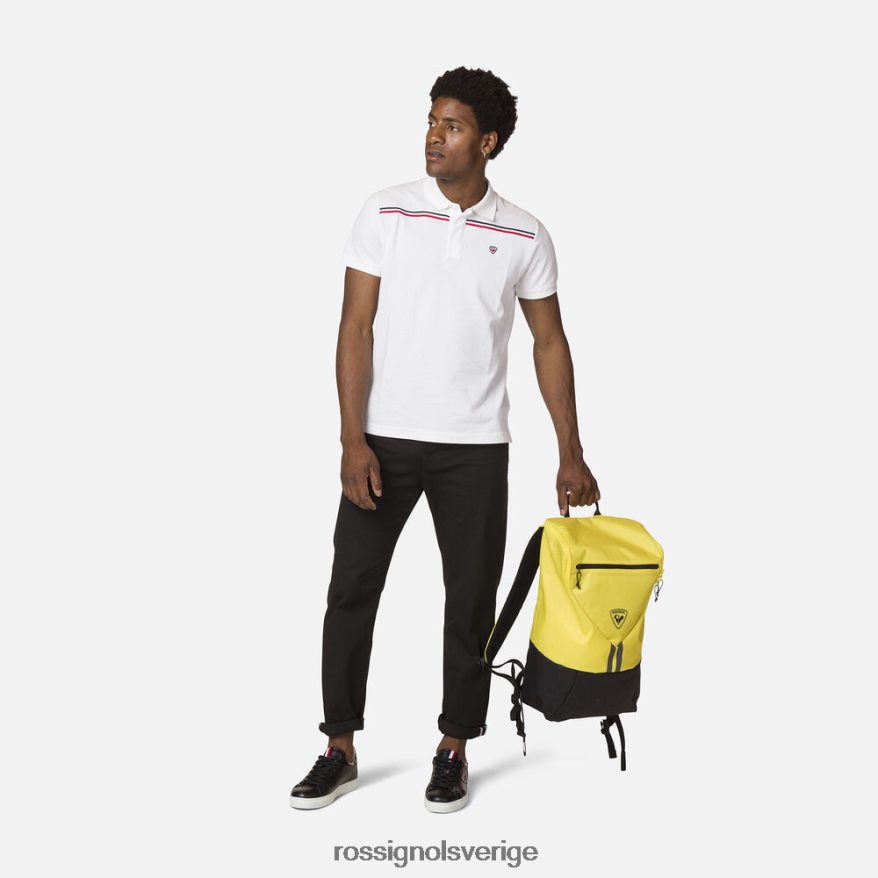 män Rossignol vit logotyp pikétröja blast 0P00HR80