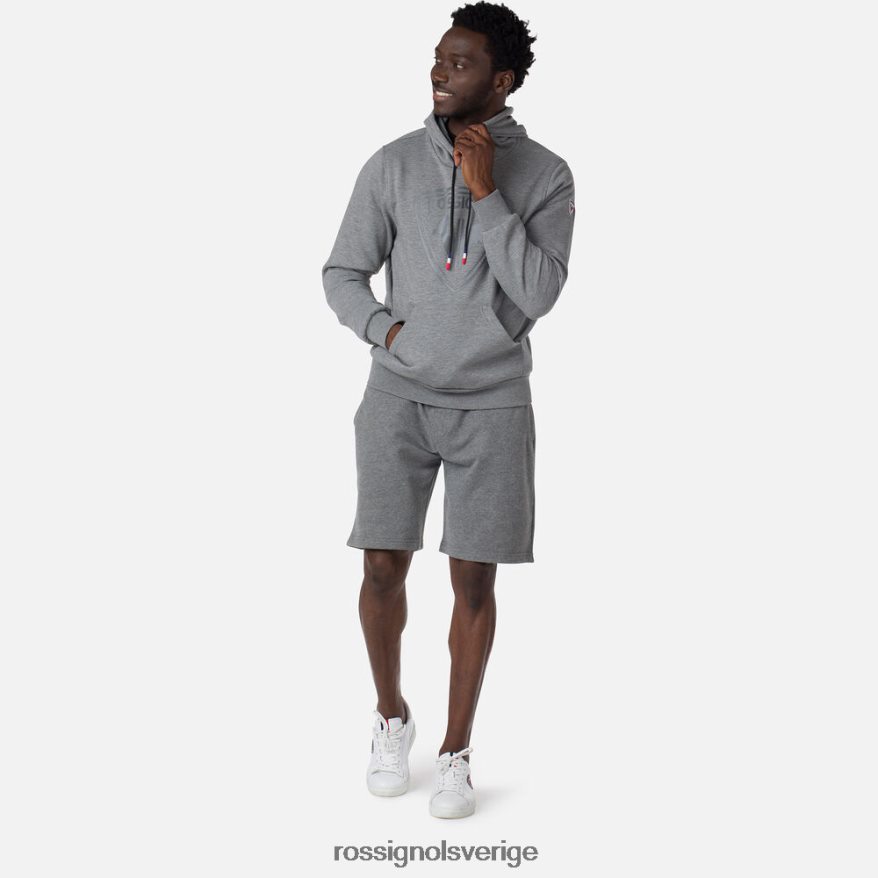 män Rossignol gråmelerad bomullshorts med logotyp bottnar 0P00HR498