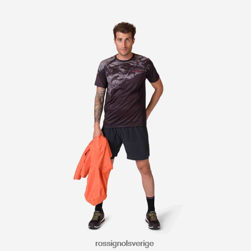 män Rossignol svart trail löparshorts bottnar 0P00HR135