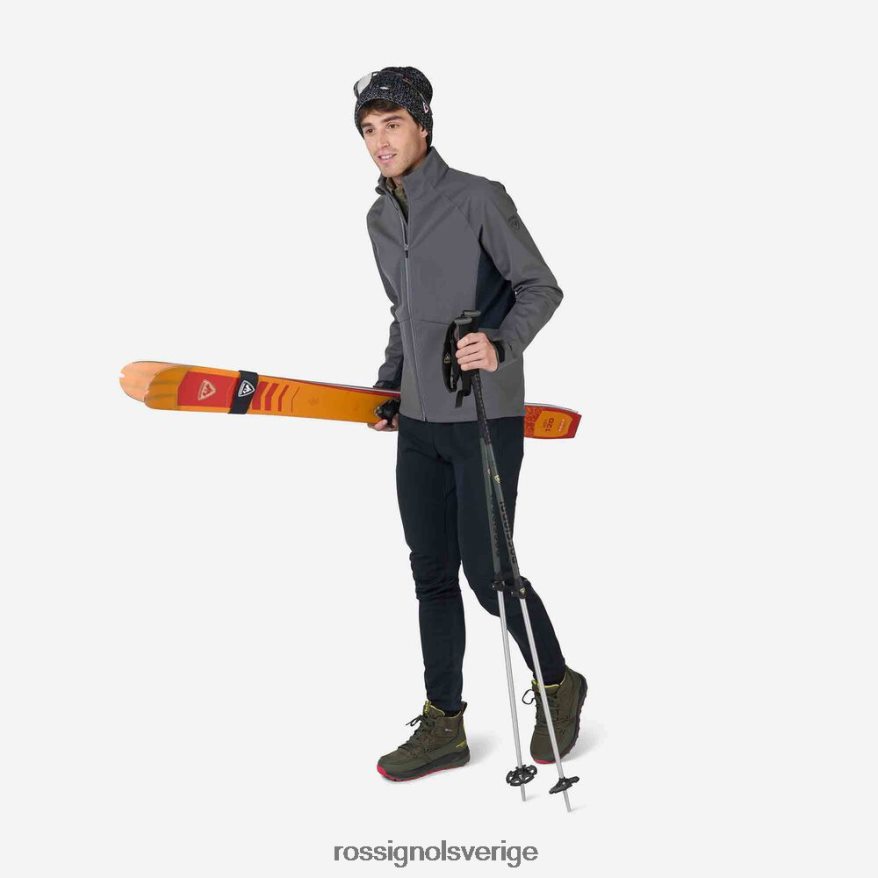 män Rossignol onyxgrå soft shell jacka blast 0P00HR516