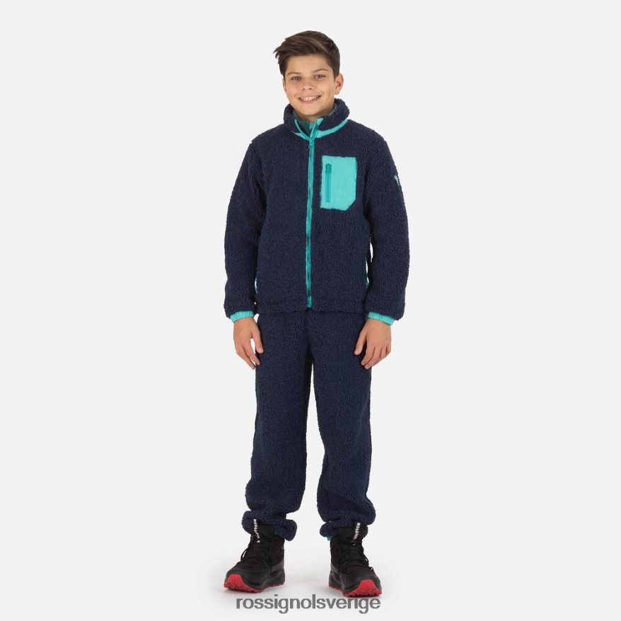 juniorer Rossignol mörk marinblå fleece-jacka blast 0P00HR1147