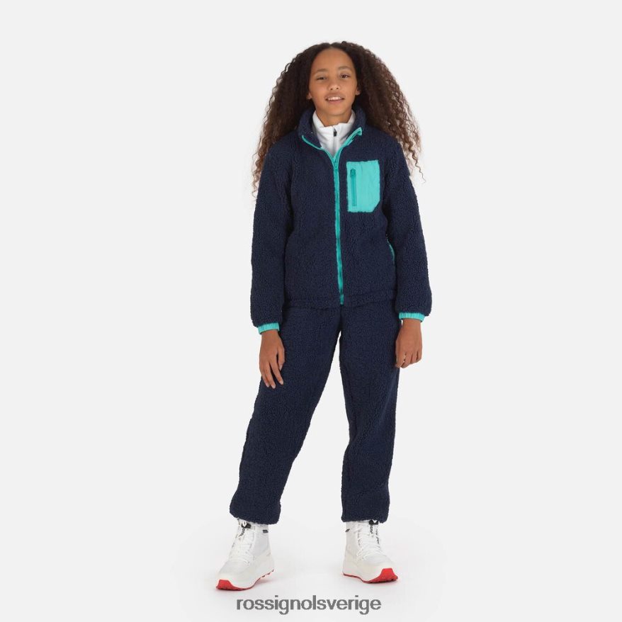 juniorer Rossignol mörk marinblå fleece-jacka blast 0P00HR1147