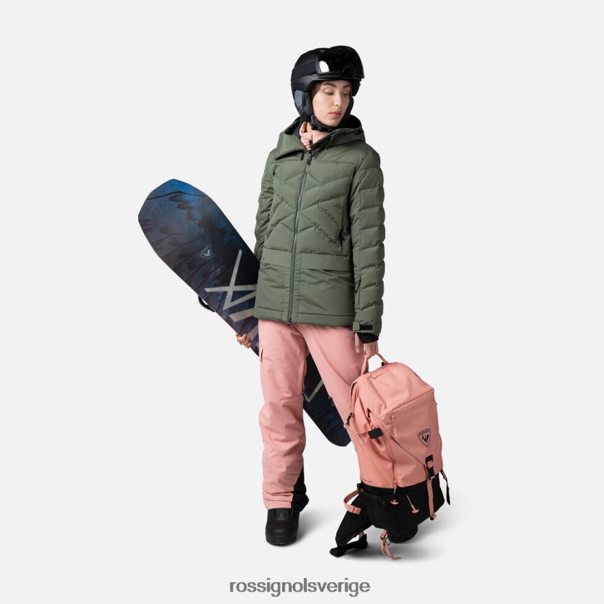 kvinnor Rossignol ebenholtsgrönt pösig skidparkas blast 0P00HR1037