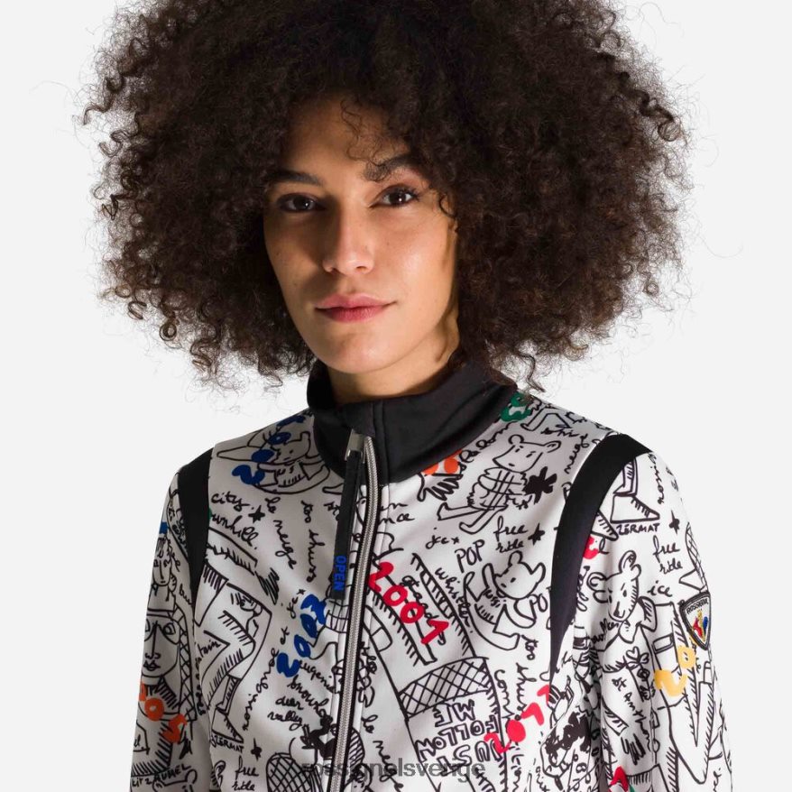 kvinnor Rossignol galax jcc climi-jacka med tryck blast 0P00HR1020