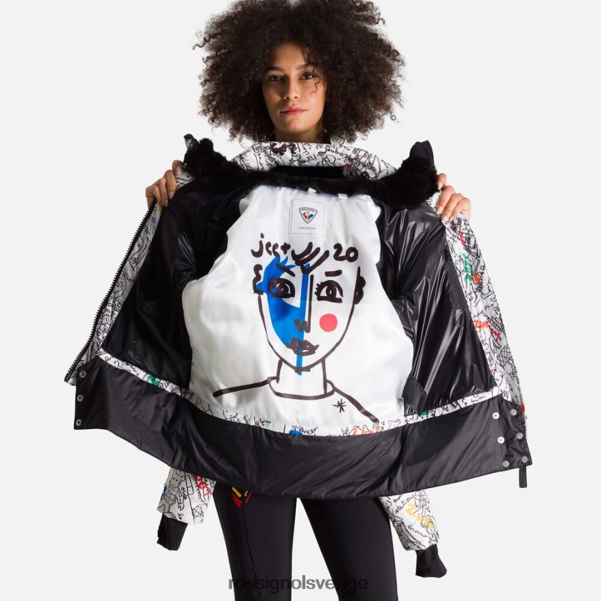 kvinnor Rossignol galax jcc dunjacka med kosmiskt tryck blast 0P00HR1114