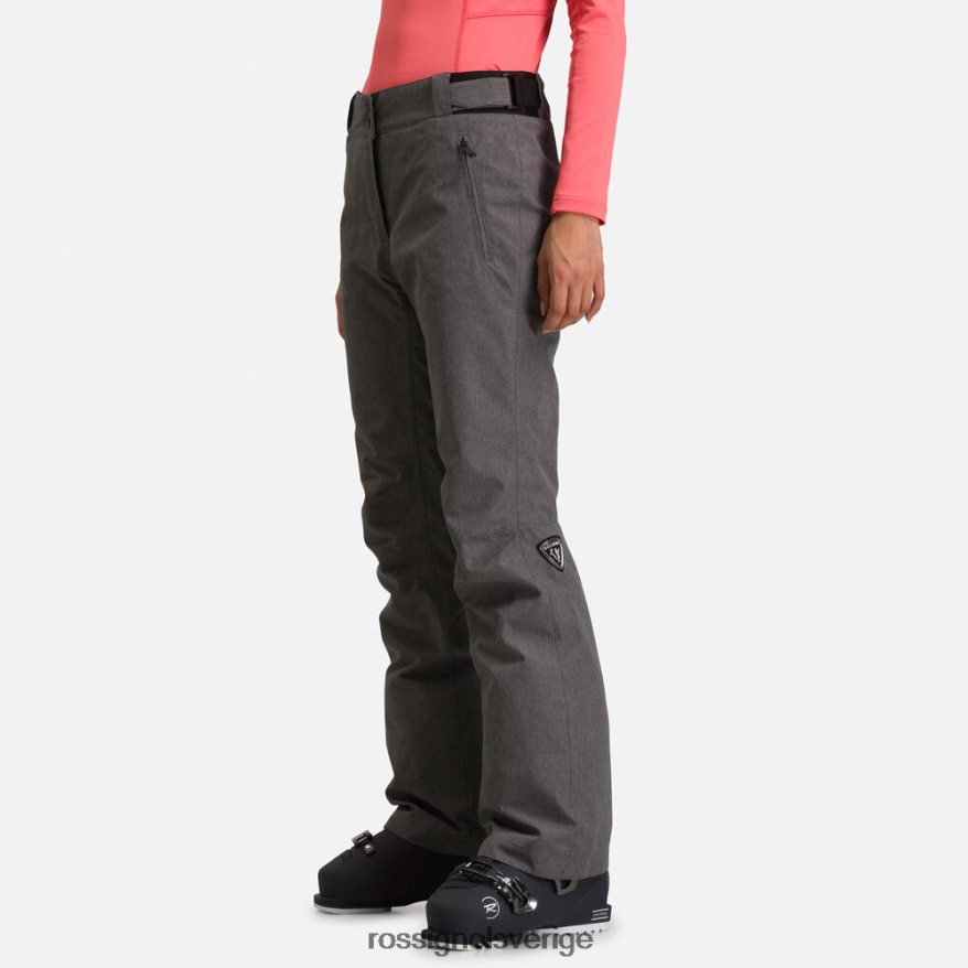 kvinnor Rossignol gråmelerad ljunga skidbyxor bottnar 0P00HR1102