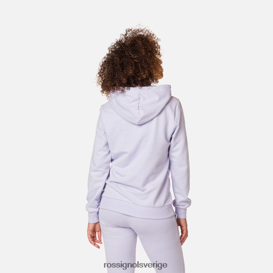 kvinnor Rossignol lavendelgrå bomullströja med huva med logotyp blast 0P00HR745