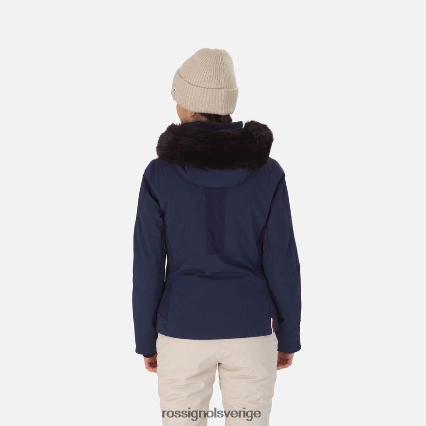 kvinnor Rossignol mörk marinblå aerial skidjacka blast 0P00HR1067