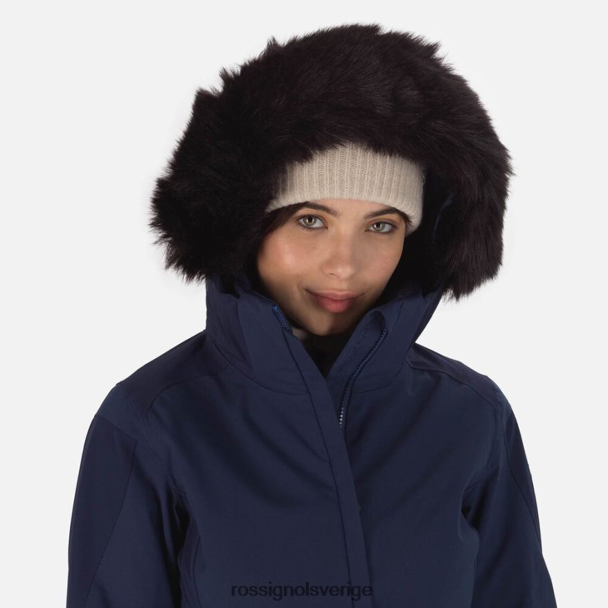 kvinnor Rossignol mörk marinblå aerial skidjacka blast 0P00HR1067