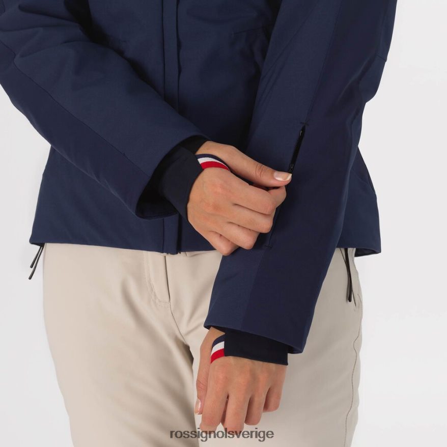 kvinnor Rossignol mörk marinblå aerial skidjacka blast 0P00HR1067