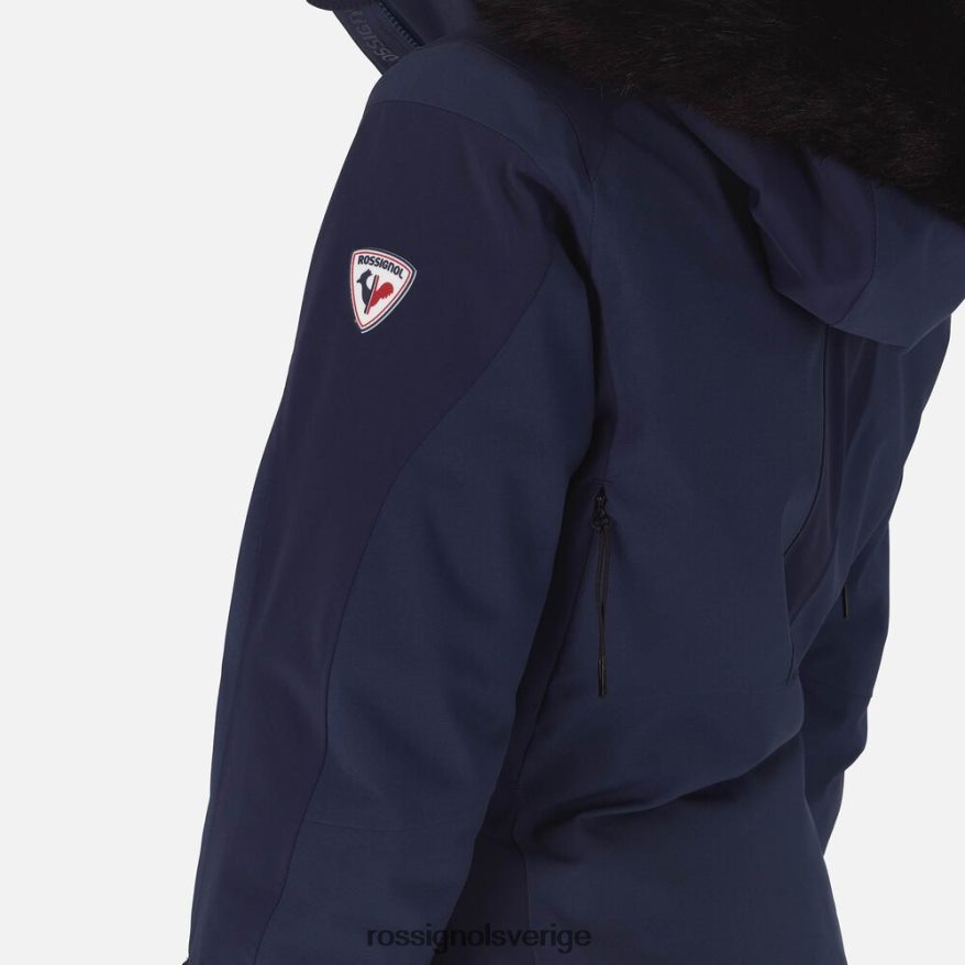 kvinnor Rossignol mörk marinblå aerial skidjacka blast 0P00HR1067