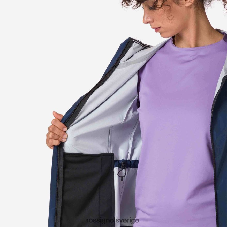 kvinnor Rossignol mörk marinblå aktiv regnjacka blast 0P00HR871