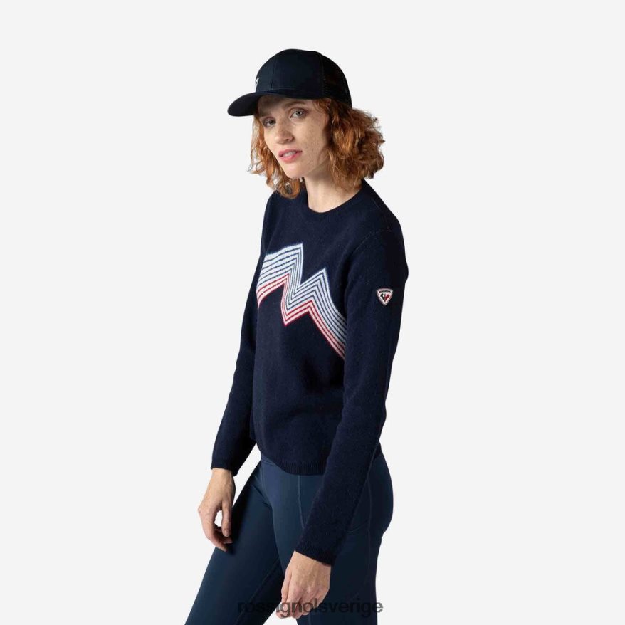 kvinnor Rossignol mörk marinblå bergstopp med rund hals blast 0P00HR885