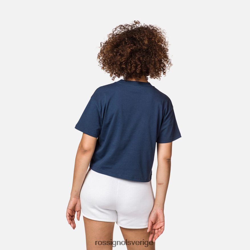 kvinnor Rossignol mörk marinblå crop tee blast 0P00HR919