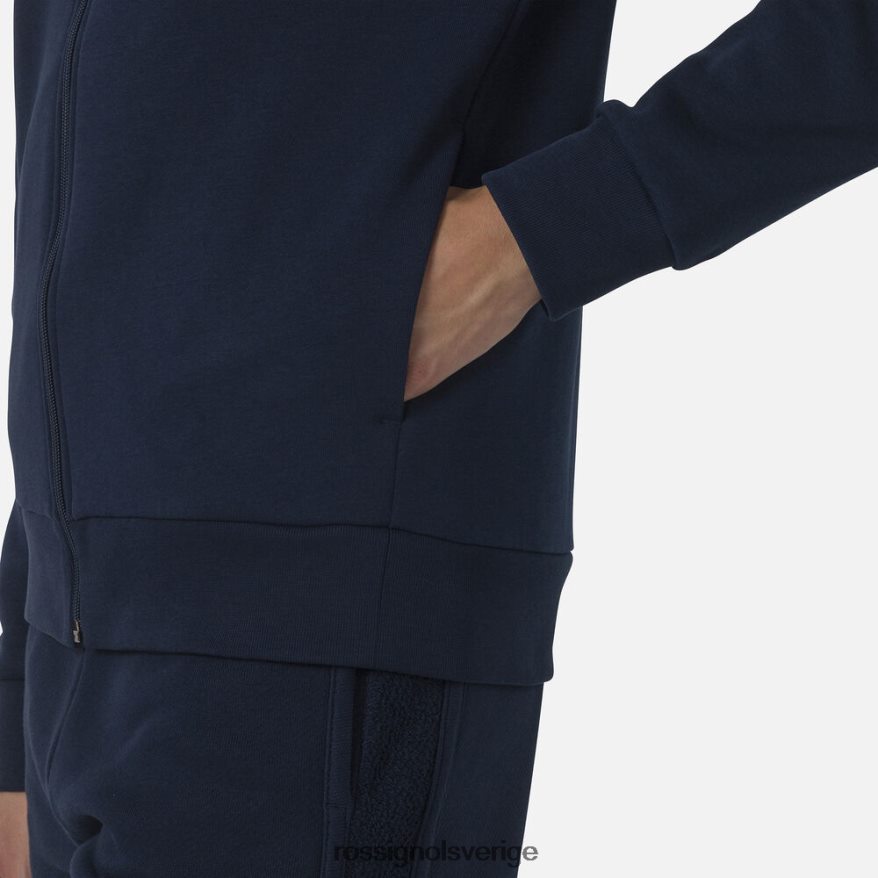 kvinnor Rossignol mörk marinblå fleecetröja med luva med luva och dragkedja blast 0P00HR935