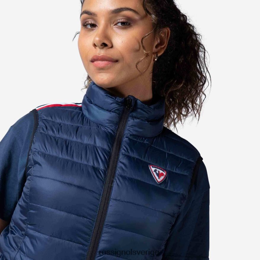 kvinnor Rossignol mörk marinblå isolerad väst 180gr blast 0P00HR846