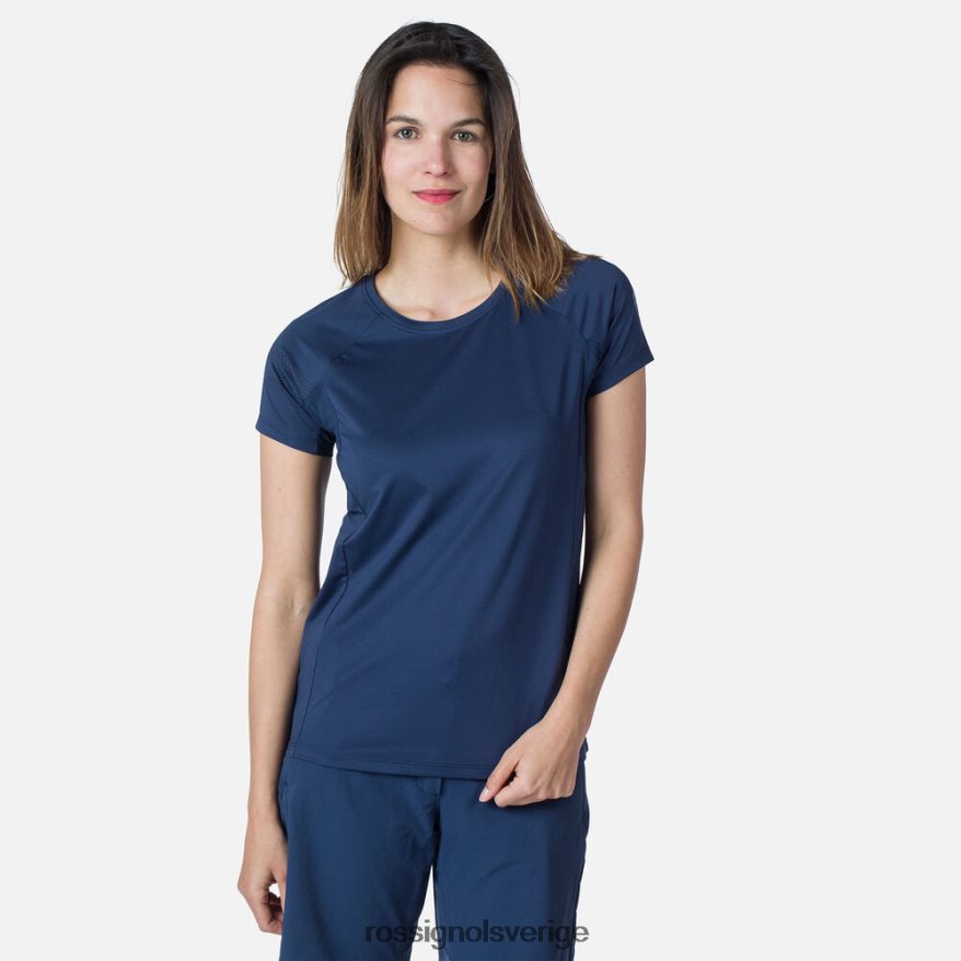 kvinnor Rossignol mörk marinblå kortärmad jersey avslappnad passform blast 0P00HR853