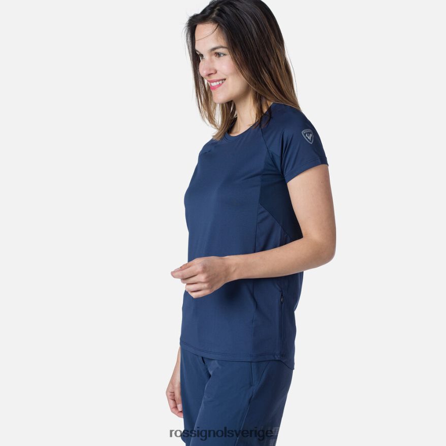 kvinnor Rossignol mörk marinblå kortärmad jersey avslappnad passform blast 0P00HR853