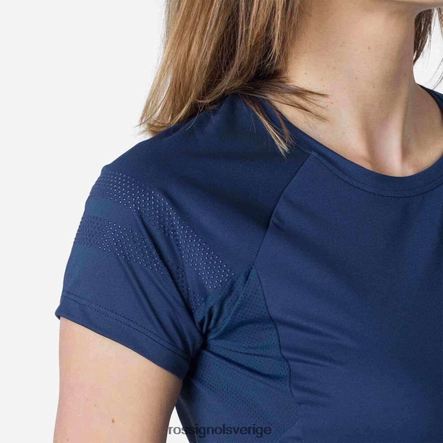 kvinnor Rossignol mörk marinblå kortärmad jersey avslappnad passform blast 0P00HR853