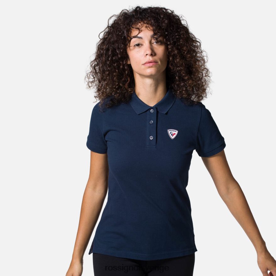 kvinnor Rossignol mörk marinblå logotyp polo blast 0P00HR909