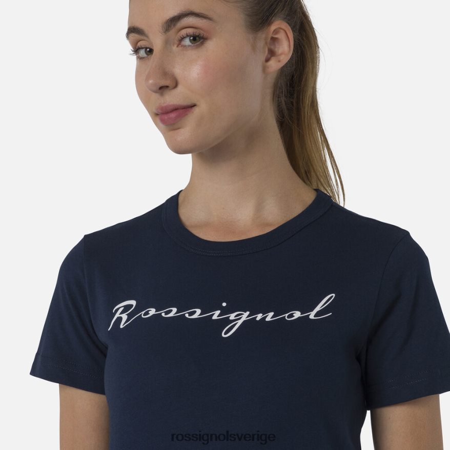 kvinnor Rossignol mörk marinblå logotyp t-shirt blast 0P00HR702