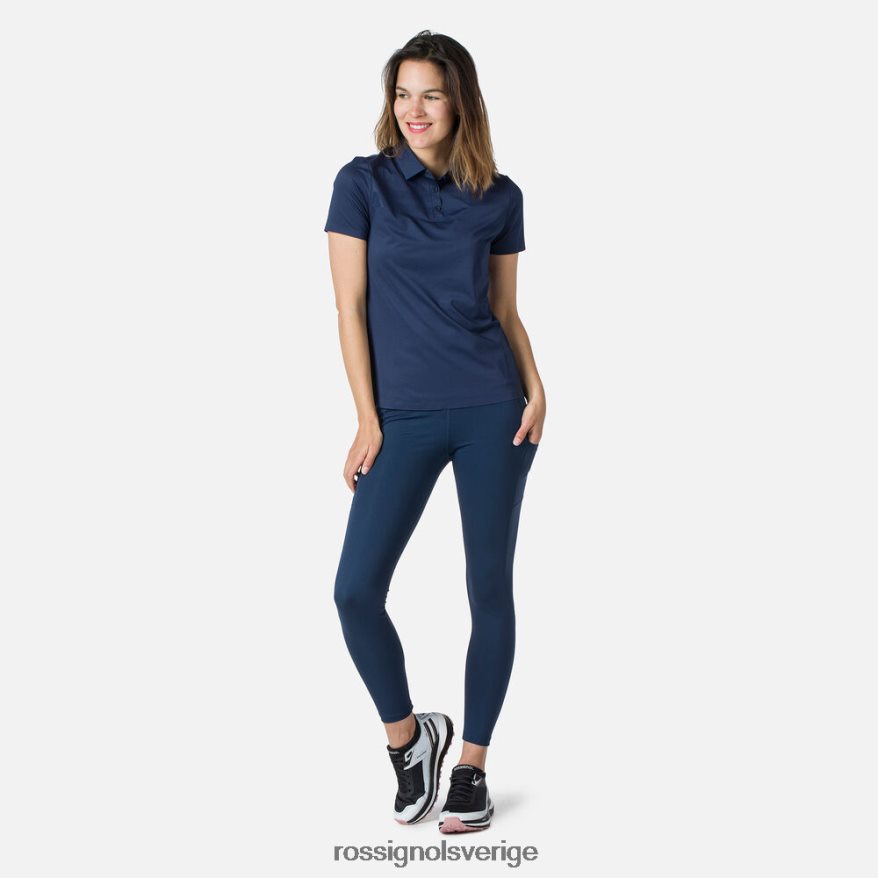 kvinnor Rossignol mörk marinblå lätt pikétröja som andas blast 0P00HR693