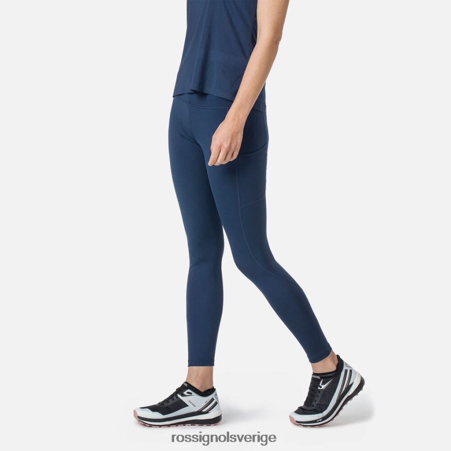 kvinnor Rossignol mörk marinblå lätta löpartights som andas bottnar 0P00HR698