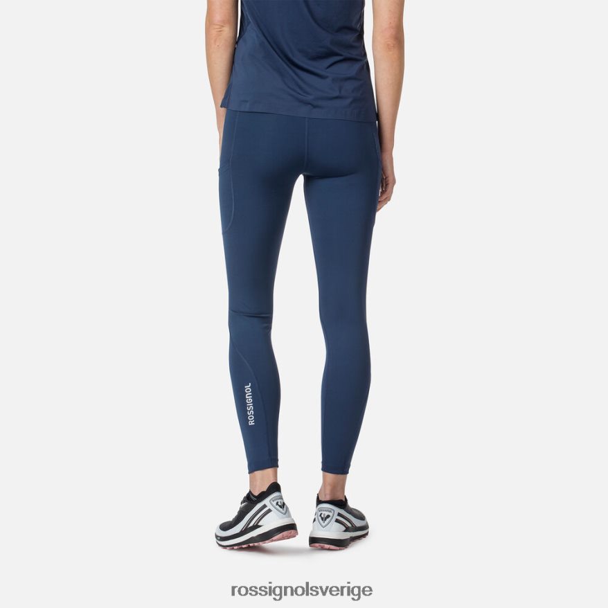 kvinnor Rossignol mörk marinblå lätta löpartights som andas bottnar 0P00HR698