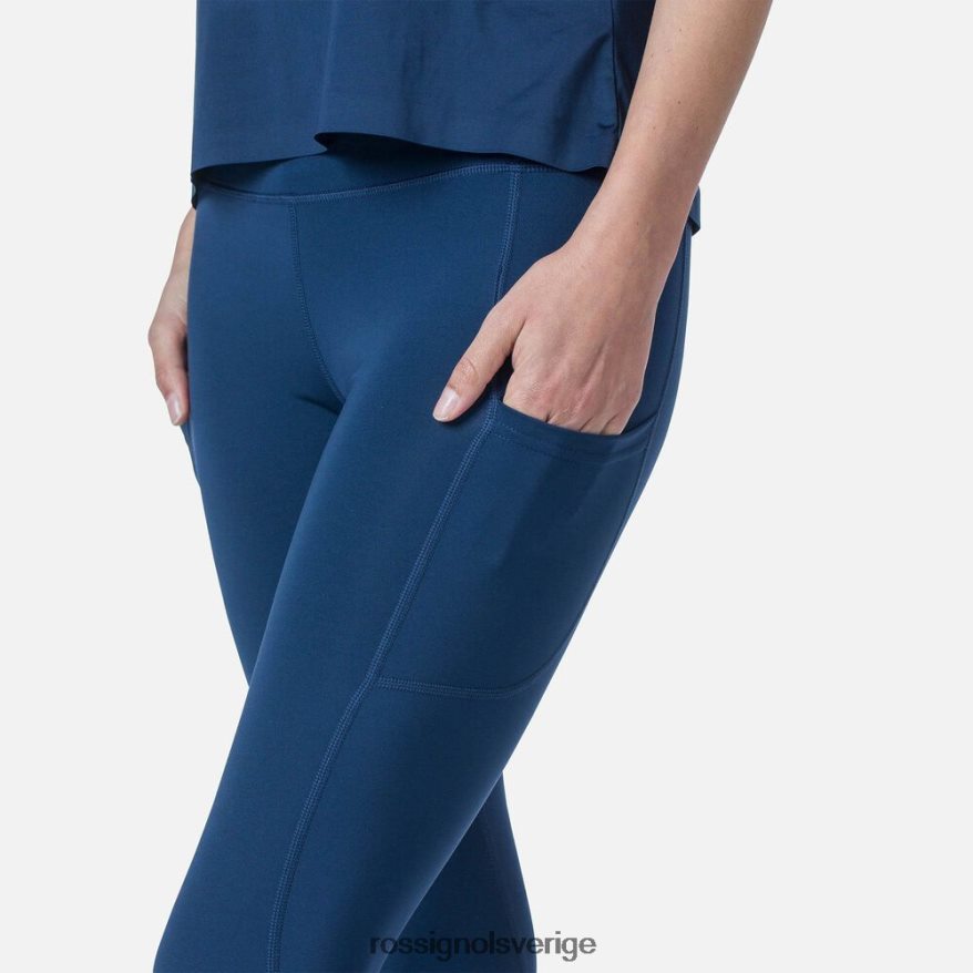 kvinnor Rossignol mörk marinblå lätta löpartights som andas bottnar 0P00HR698