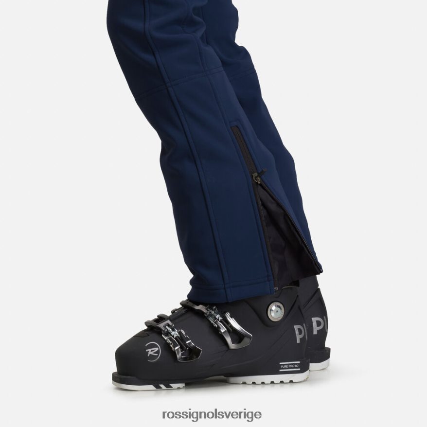 kvinnor Rossignol mörk marinblå platta softshell skidbyxor bottnar 0P00HR1087