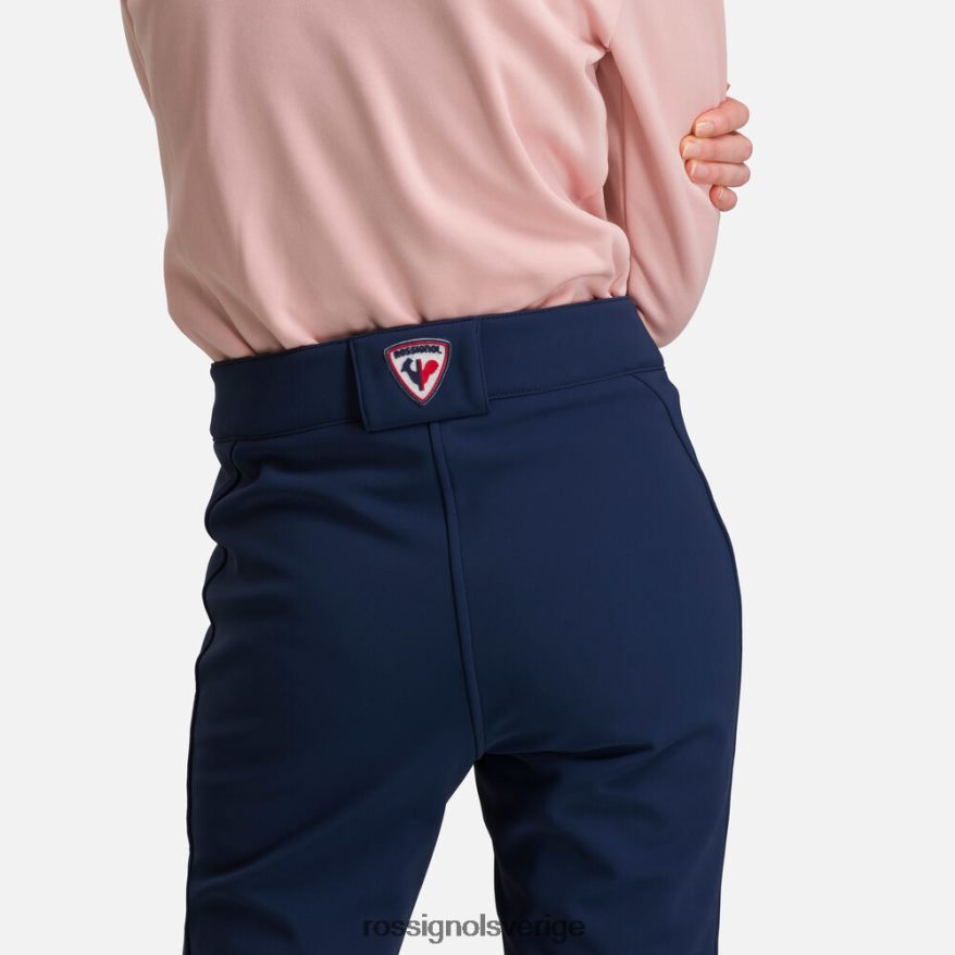 kvinnor Rossignol mörk marinblå platta softshell skidbyxor bottnar 0P00HR1087