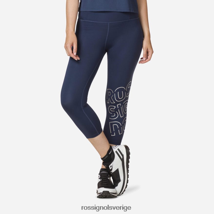 kvinnor Rossignol mörk marinblå stretch 3/4 löpartights bottnar 0P00HR913