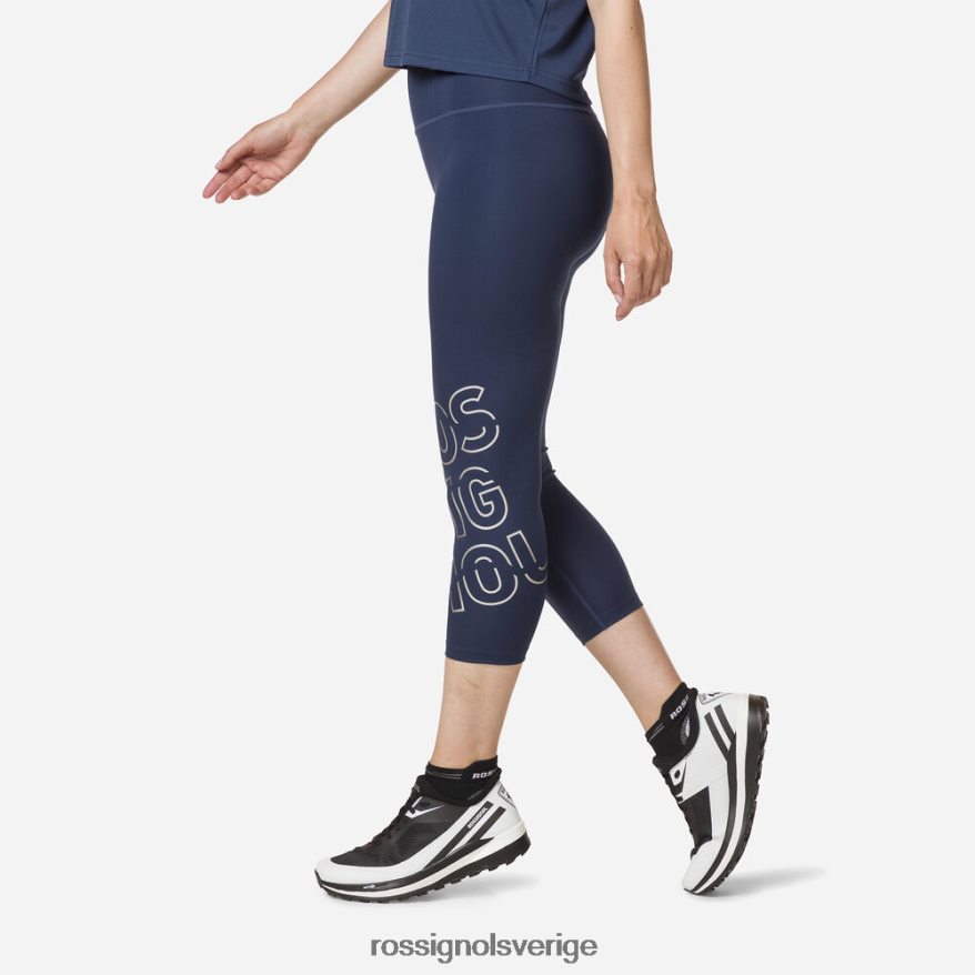 kvinnor Rossignol mörk marinblå stretch 3/4 löpartights bottnar 0P00HR913